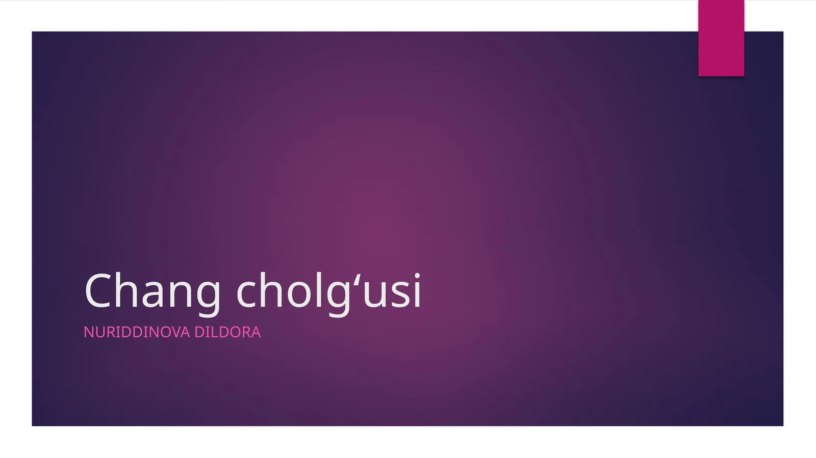 Chang cholgʻusi