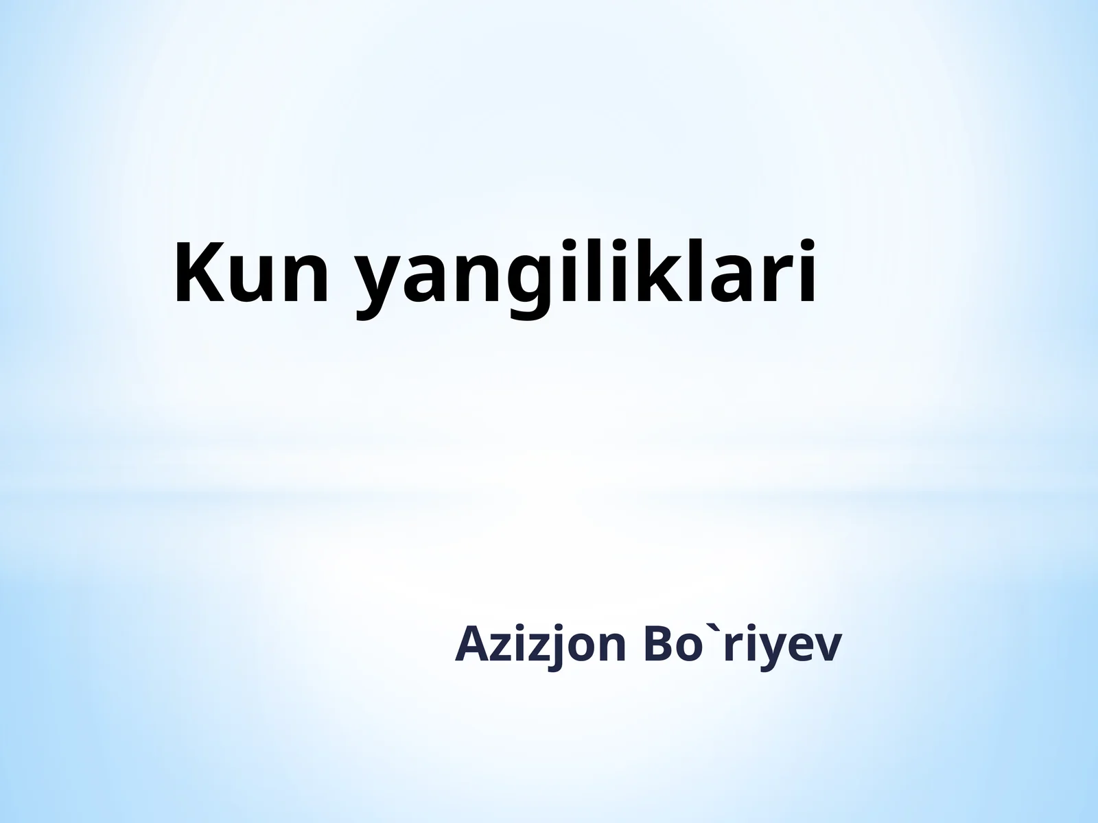 MILLIY VA UMUMBASHARIY QADRIYATLAR UYG‘UNLIGI