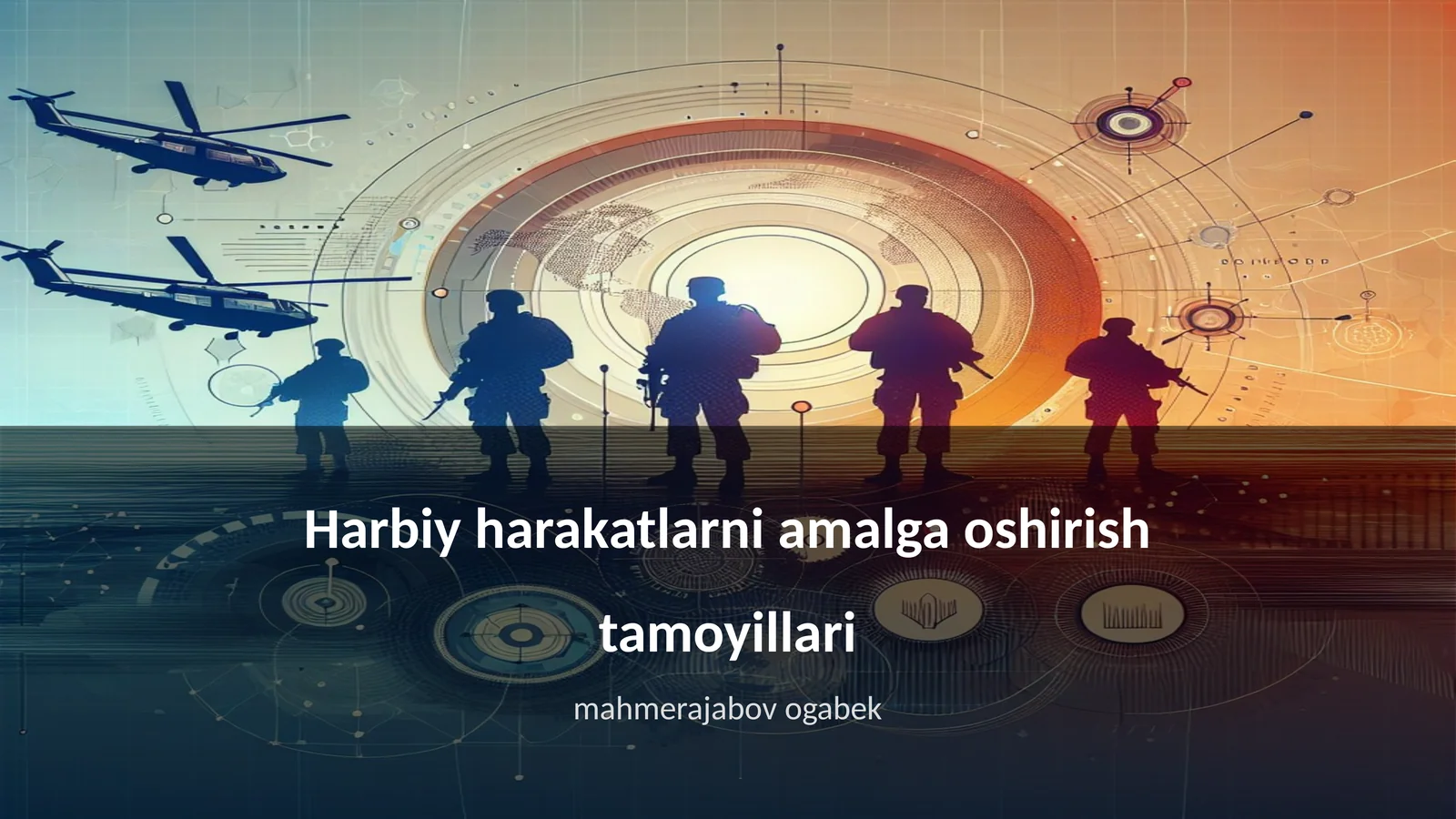 Harbiy harakatlarni amalga oshirish tamoyillari