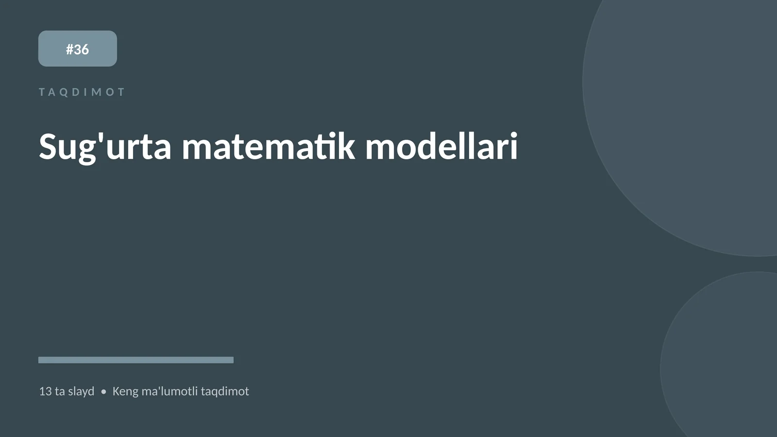Sug'urta matematik modellari