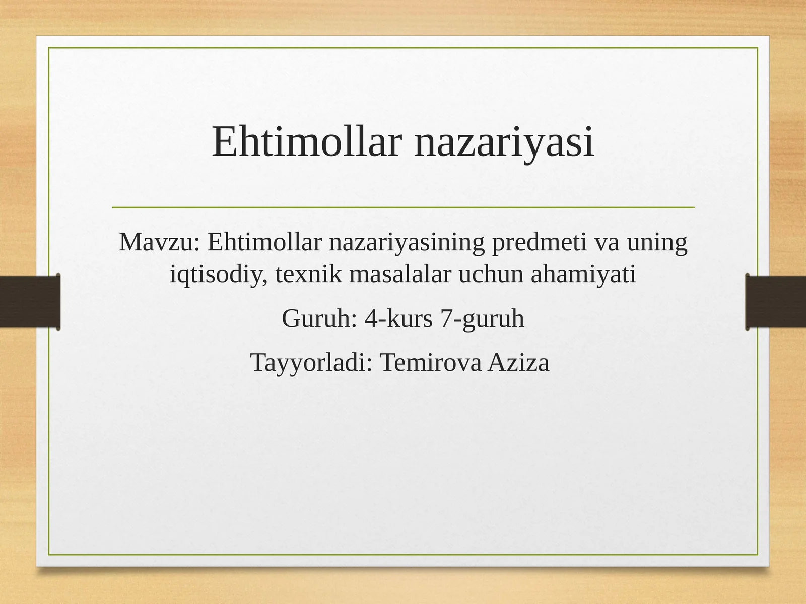 Ehtimollarnazariyasi