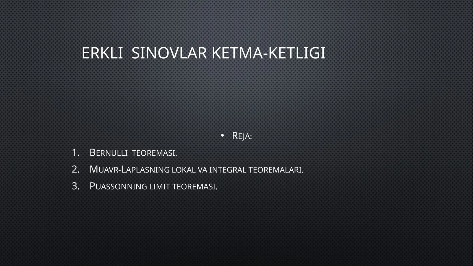 Erkli sinovlar ketma-ketligi