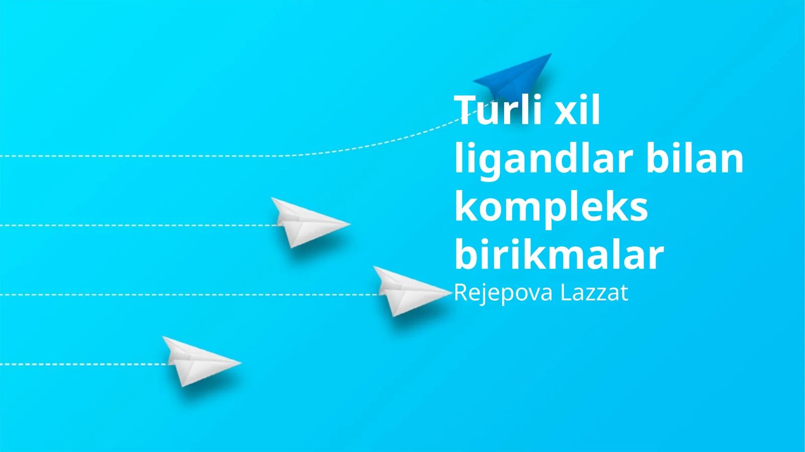 Turli xil ligandlar bilan kompleks birikmalar