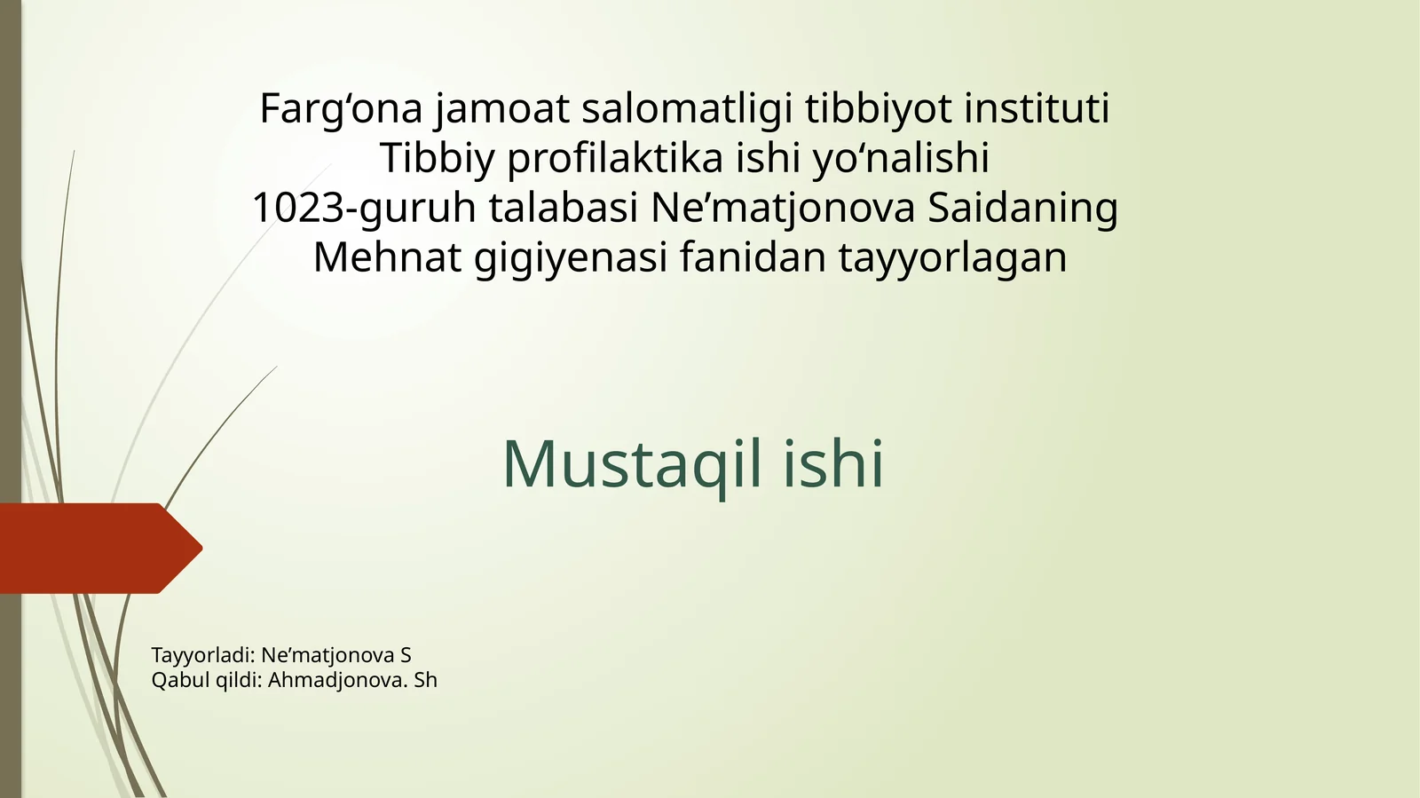 Mehnat gigiyenasi