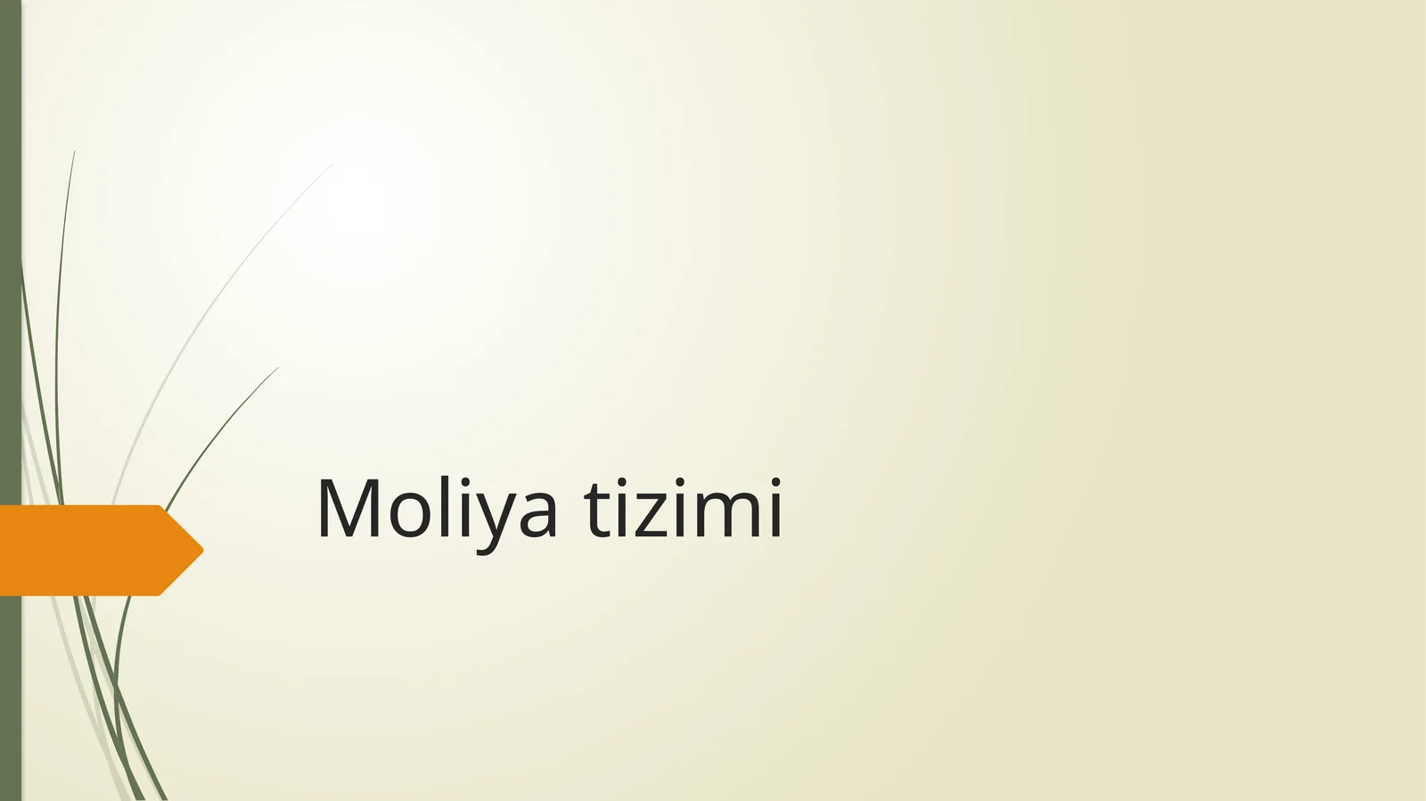 Moliya tizimi