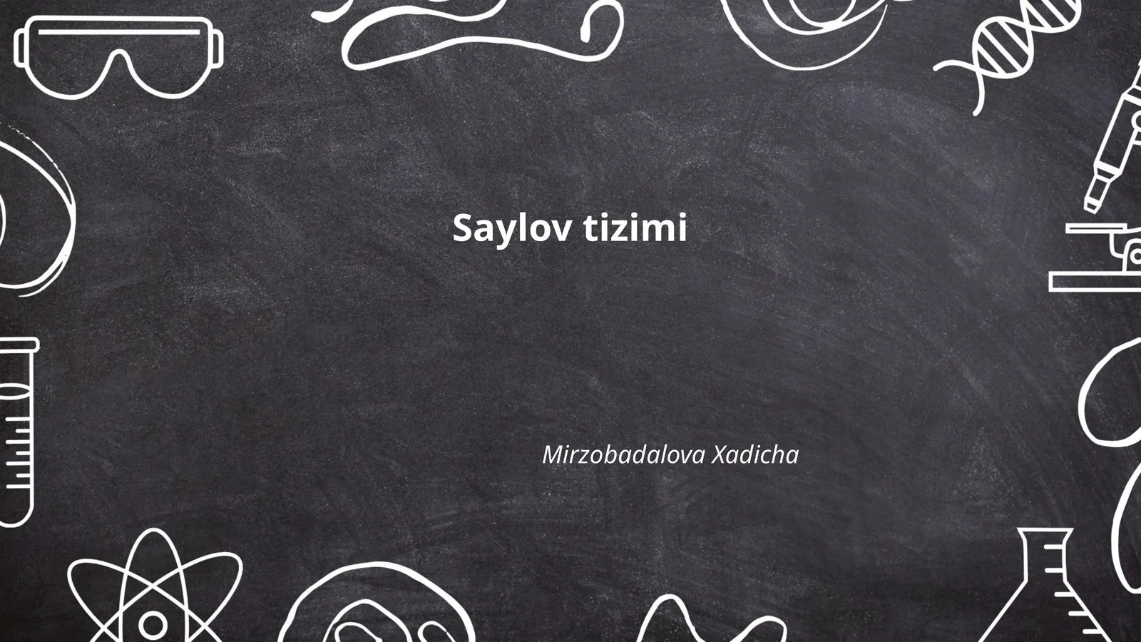 Saylov tizimi