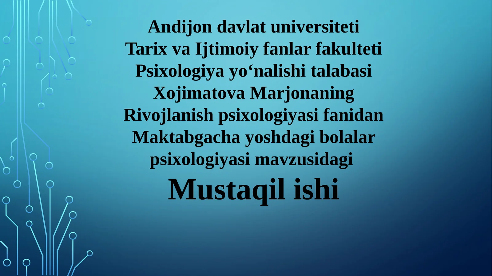 Maktabgacha yoshdagi bolalar psixologiyasi