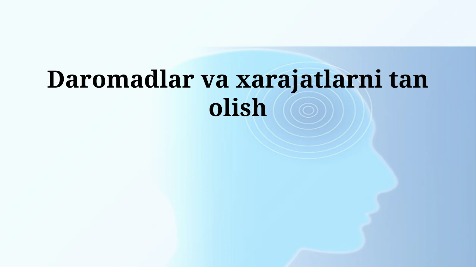 Daromadlar va xarajatlarni tan olish
