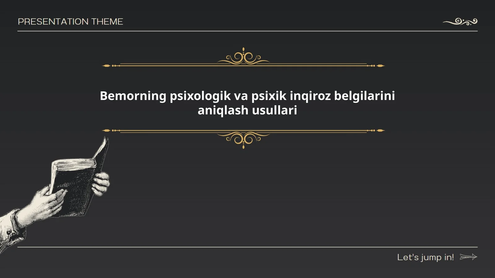 Bemorning psixologik va psixik inqiroz belgilarini aniqlash usullari
