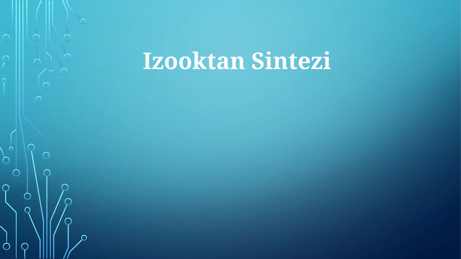 Izooktan Sintezi
