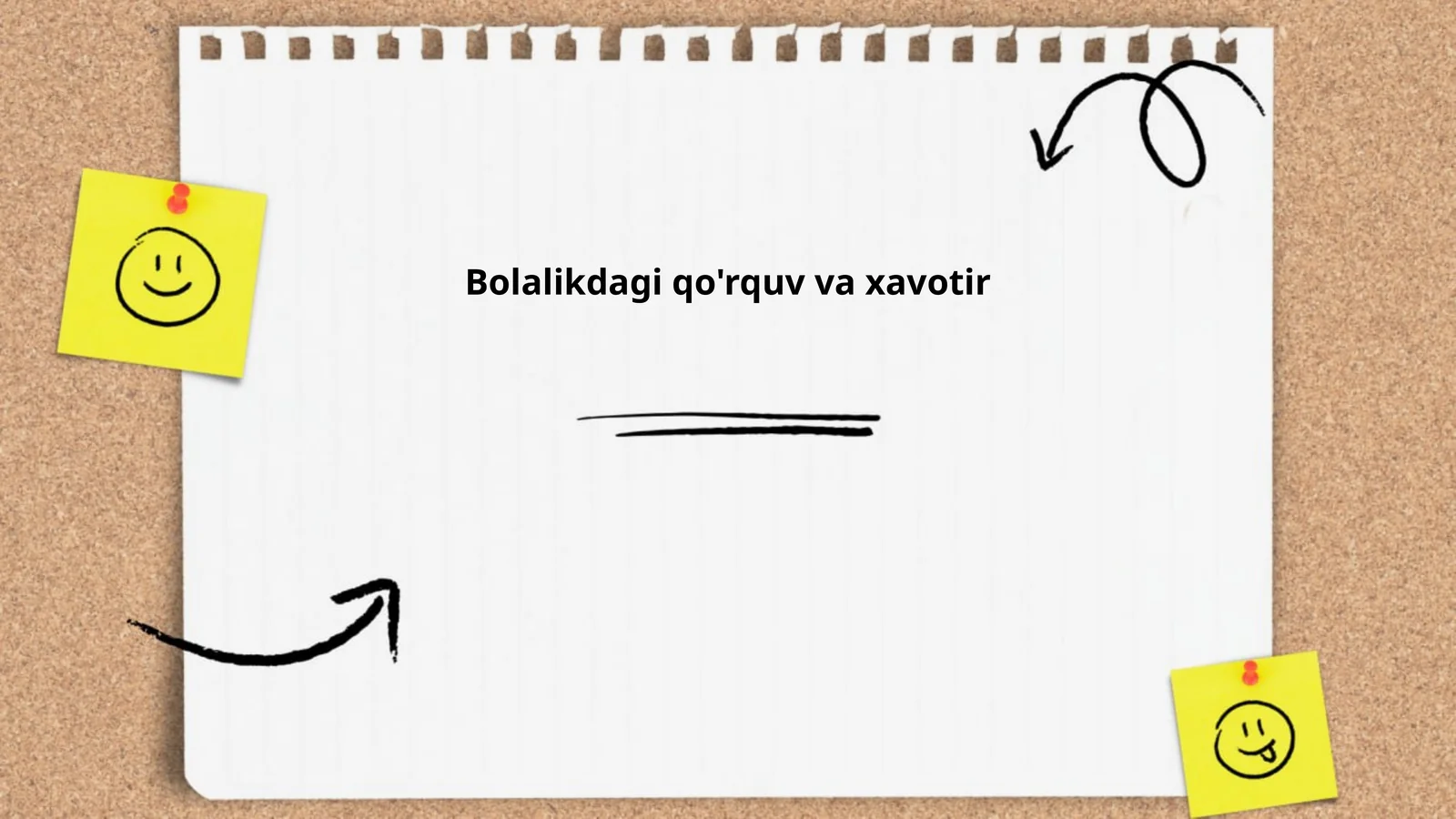 Bolalikdagi qo'rquv va xavotir