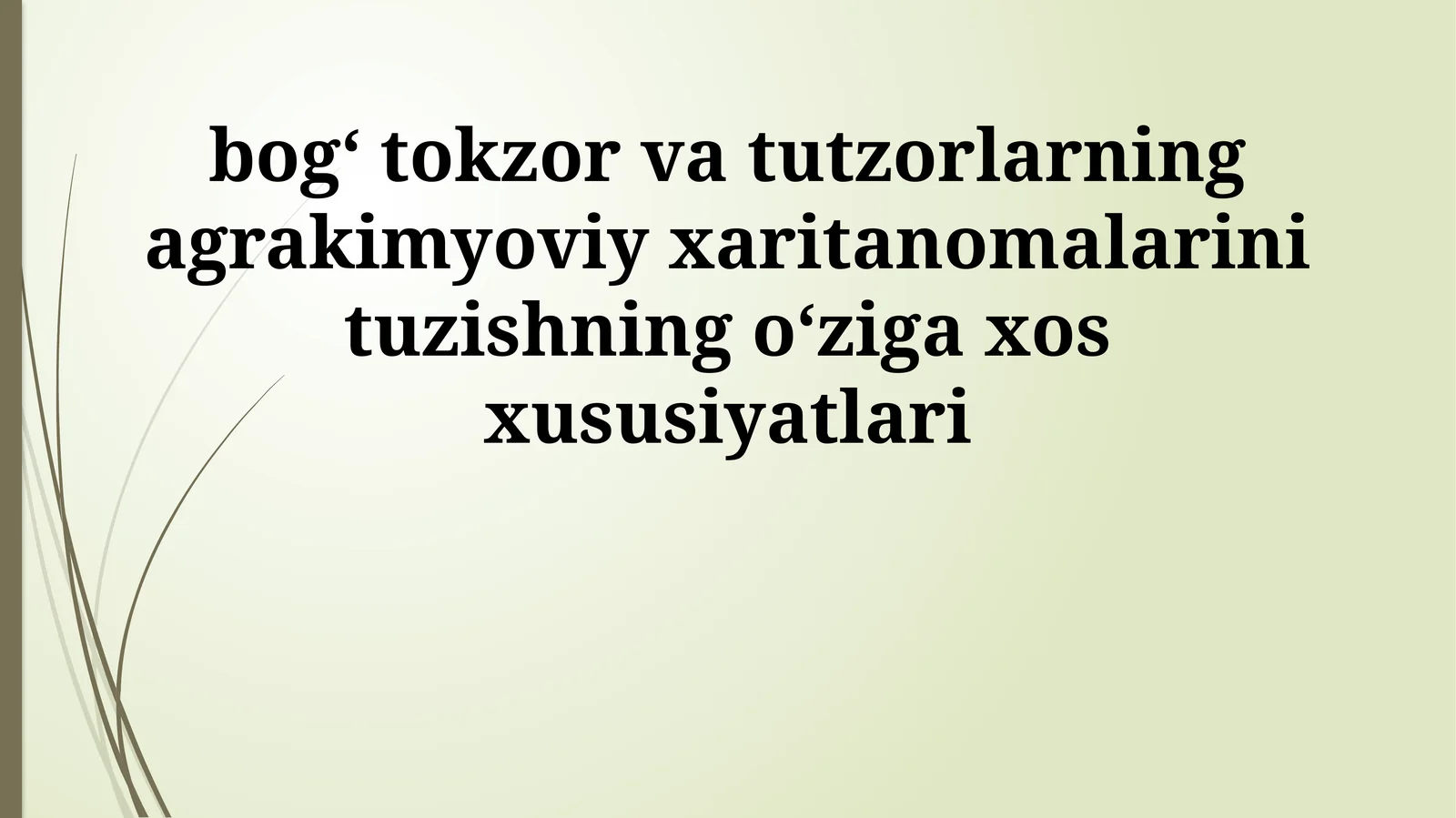 Geografik axborot tizimlaridan (GAZ) foydalanish
