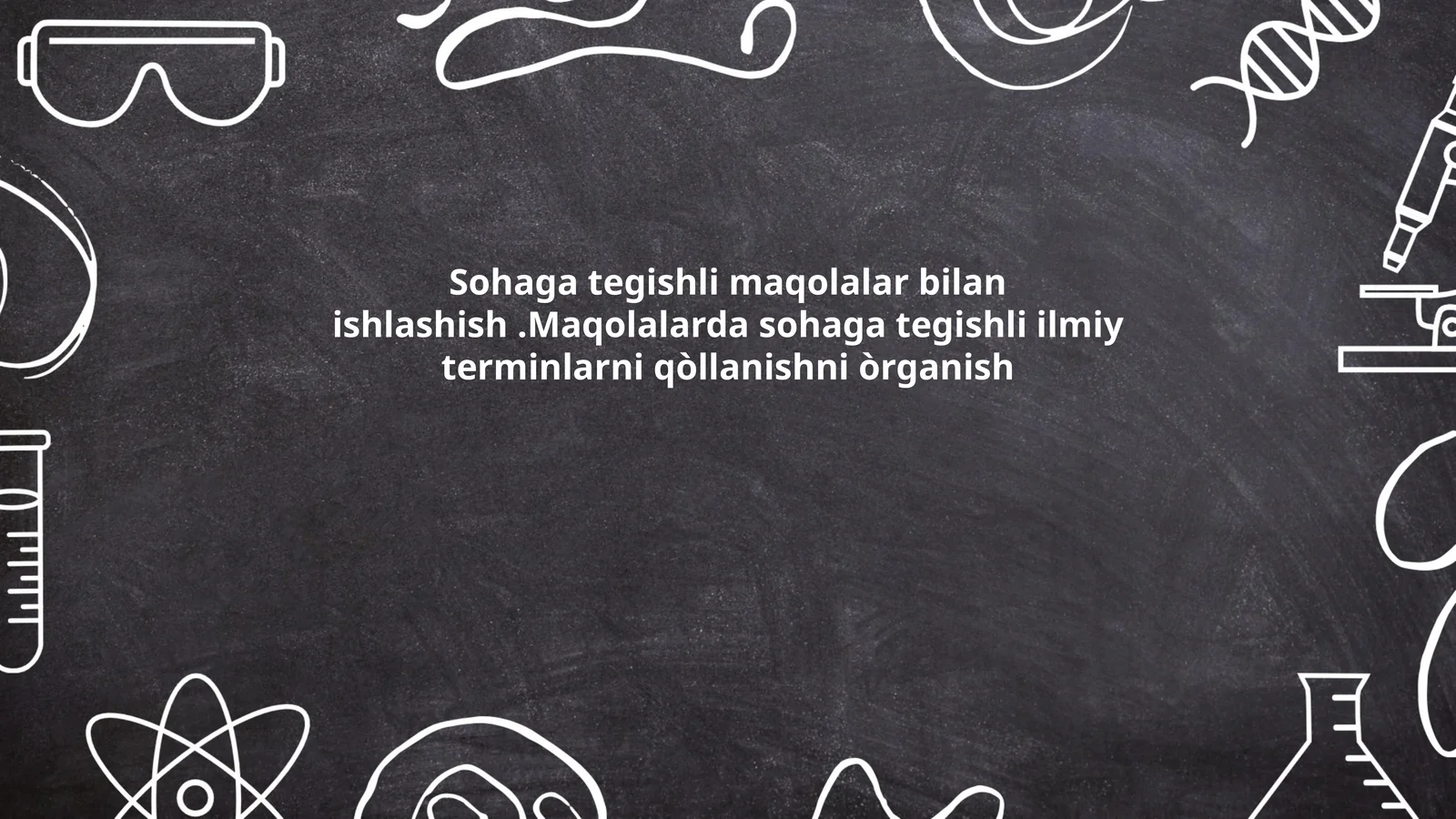 Sohaga oid ilmiy terminologiya