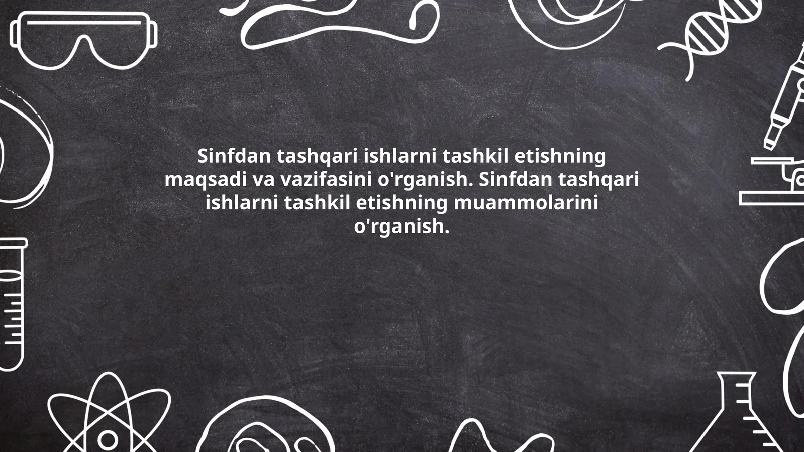 Sinfdan tashqari ishlarning tarixi