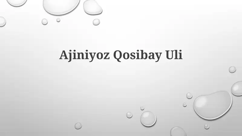 AjiniyozQosibayUli