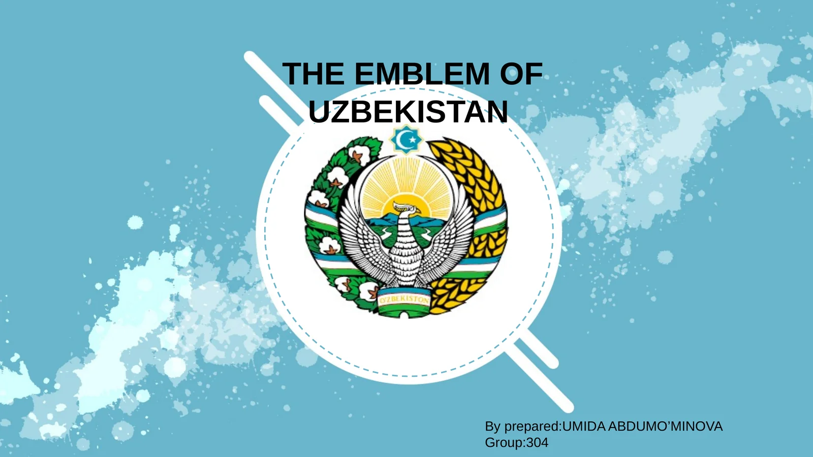 THE EMBLEM OF UZBEKISTAN