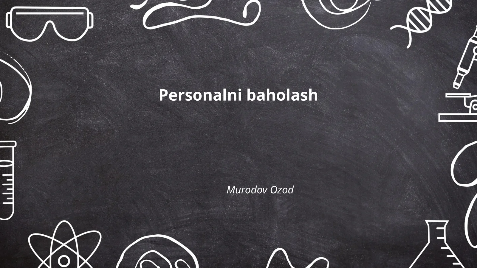 Shaxsiy baholash