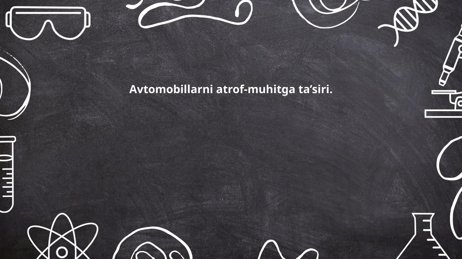 Avtomobillarni atrof-muhitga ta’siri
