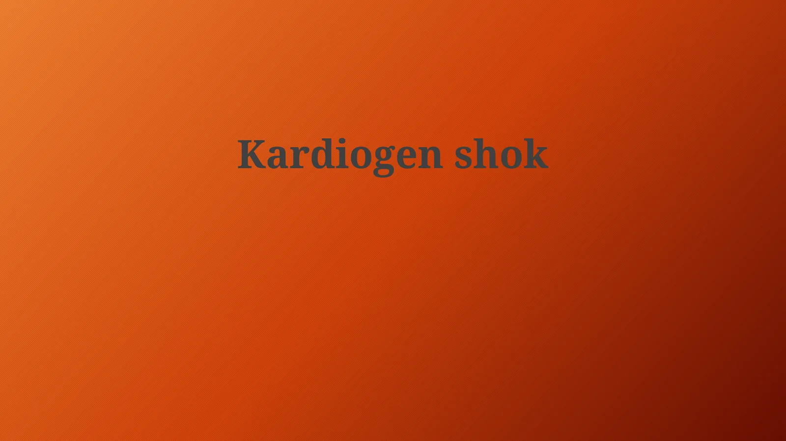 Kardiogenshok