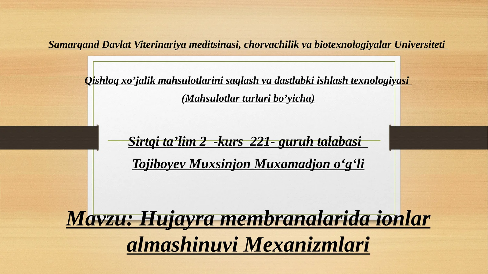 Hujayra membranalarida ionlar almashinuvi Mexanizmlari
