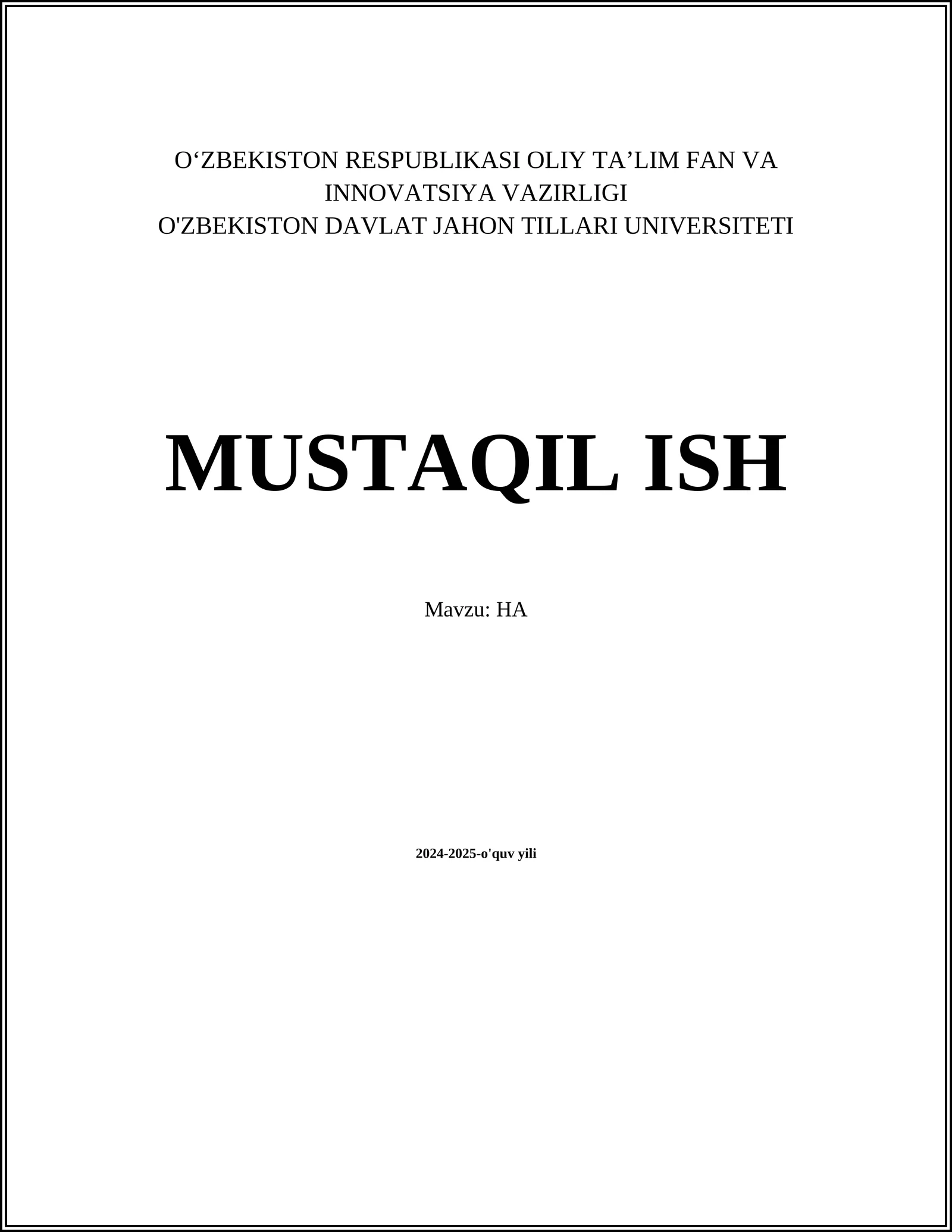 HA foydalanuvchilari uchun xavfsizlik choralari