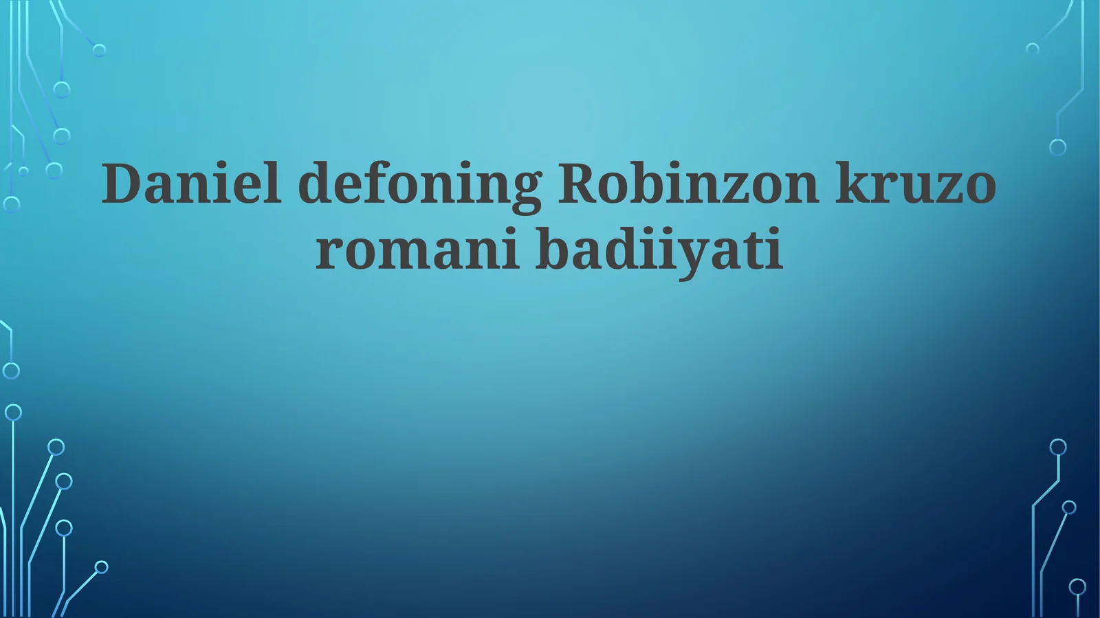 DanieldefoningRobinzonkruzoromanibadiiyati