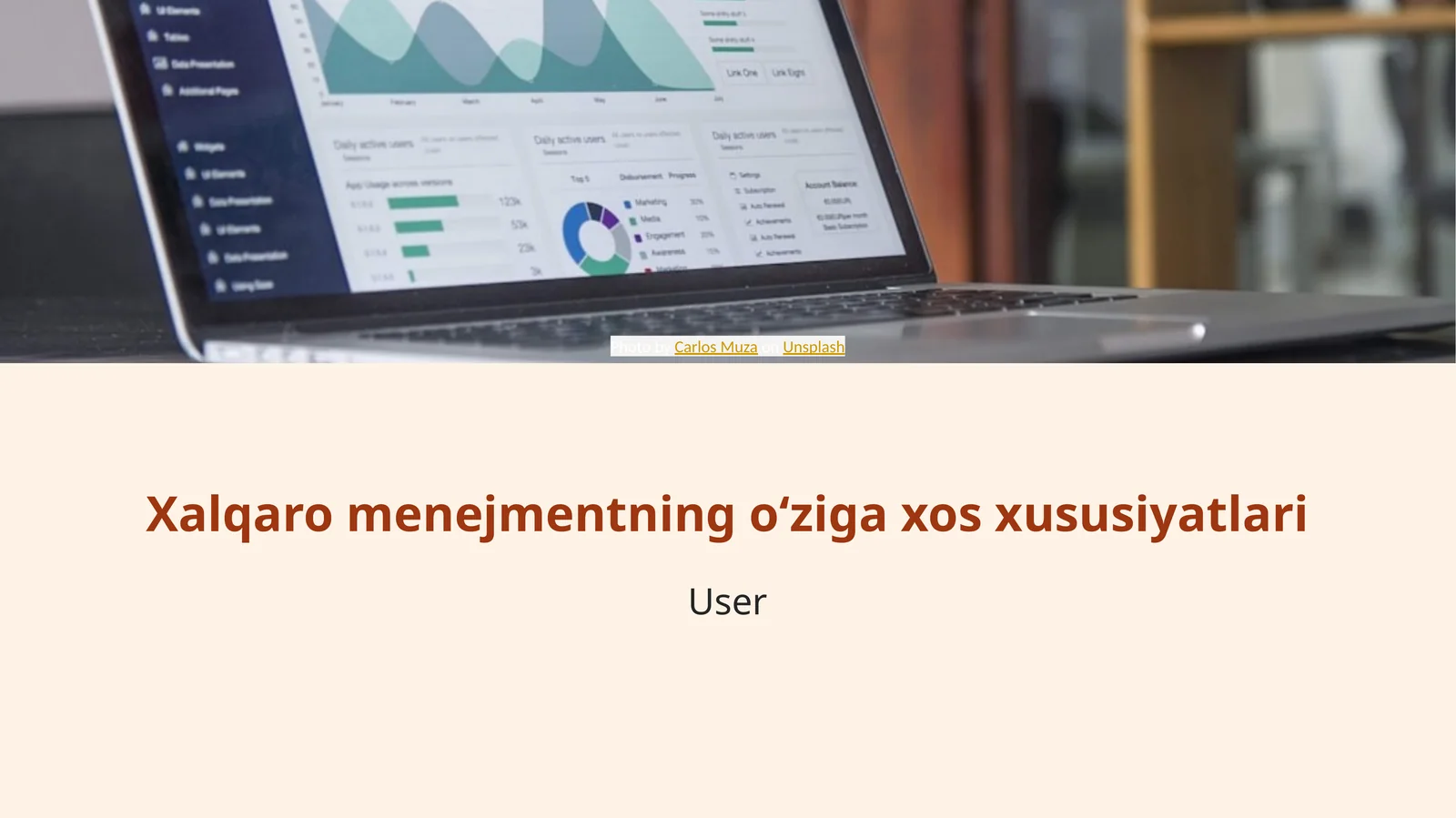 Xalqaro menejmentning o‘ziga xos xususiyatlari