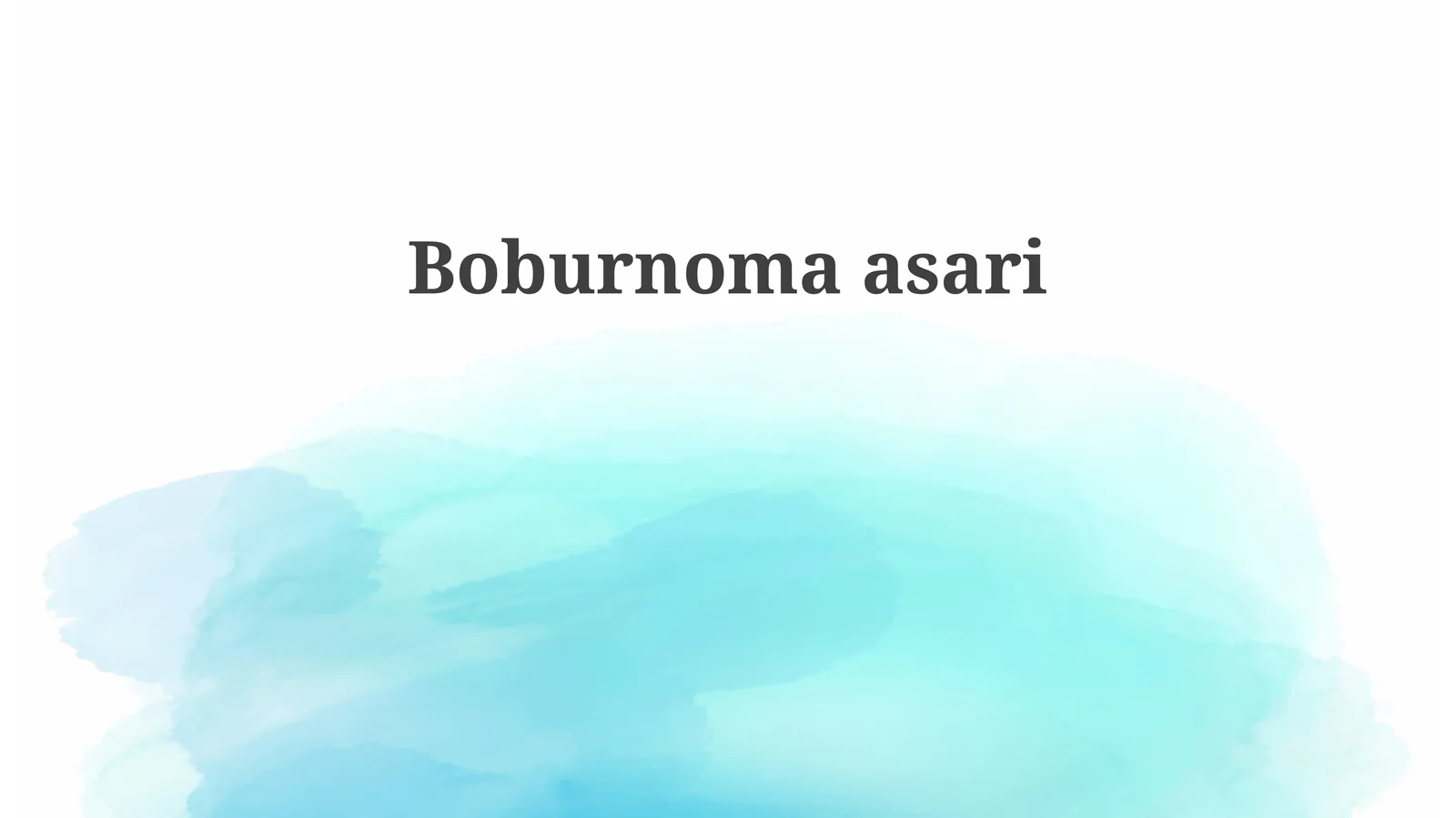Boburnomaasari