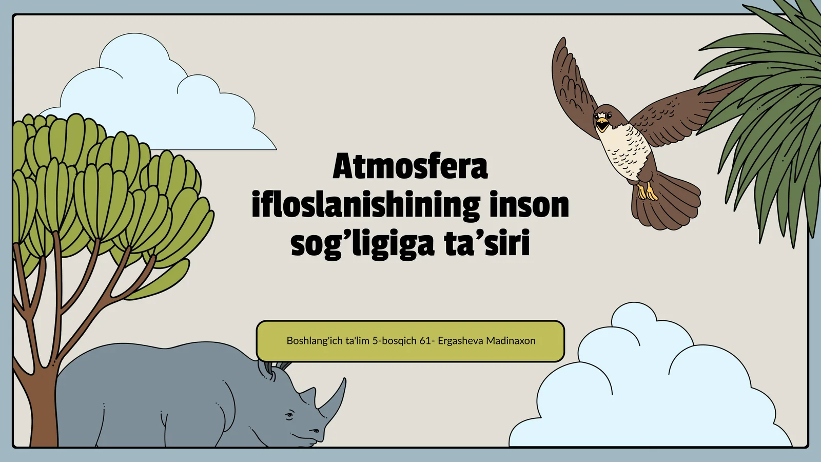Atmosfera ifloslanishining inson sog'ligiga ta'siri
