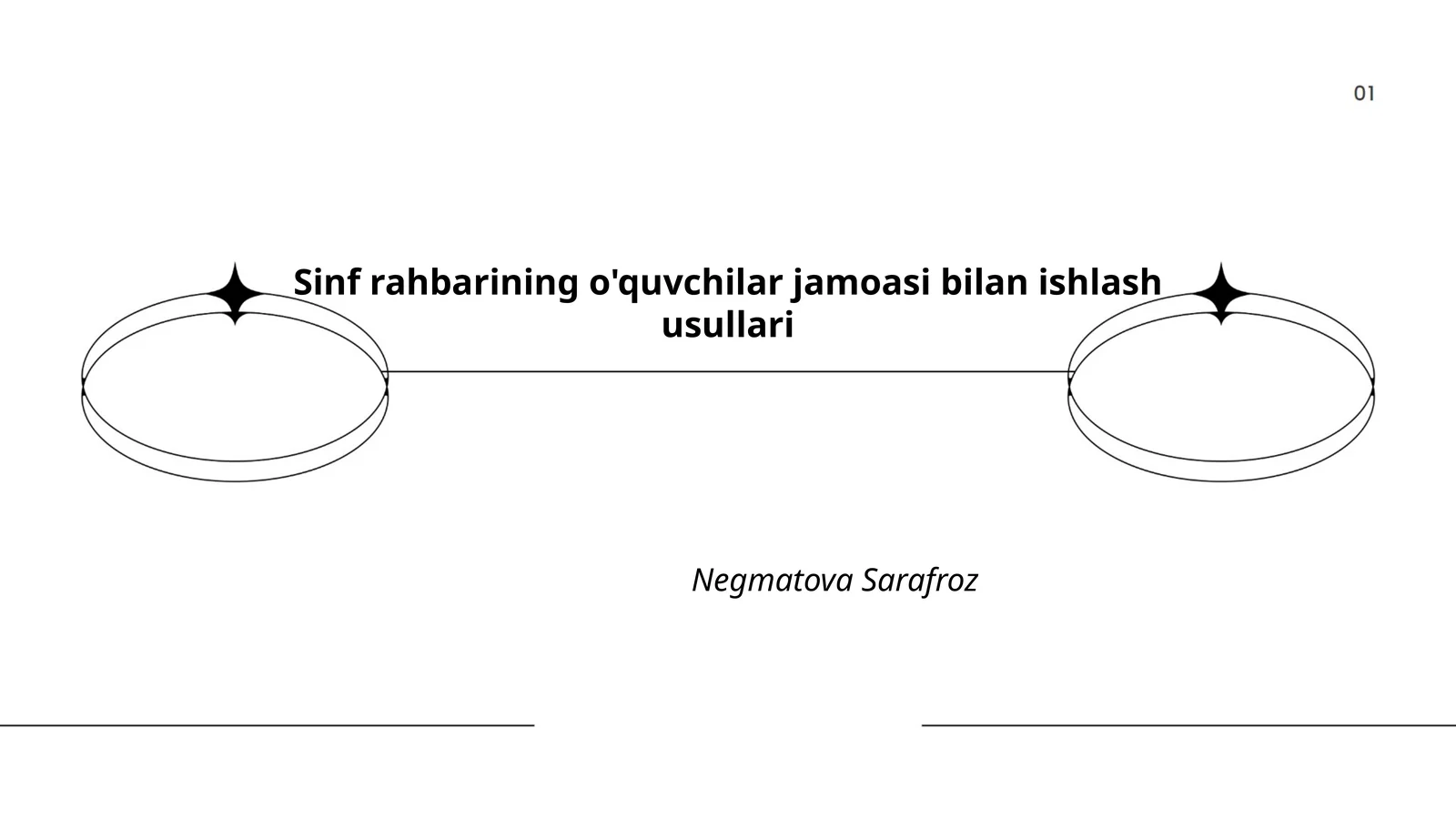 Sinf rahbarining o'quvchilar jamoasi bilan ishlash usullari