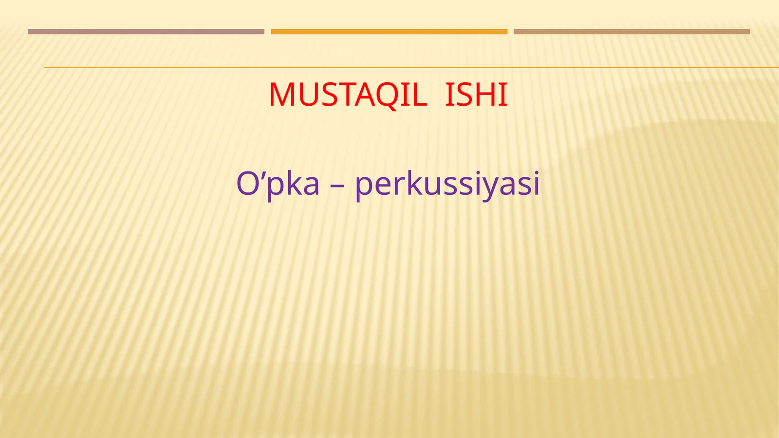 O’pka–perkussiyasi