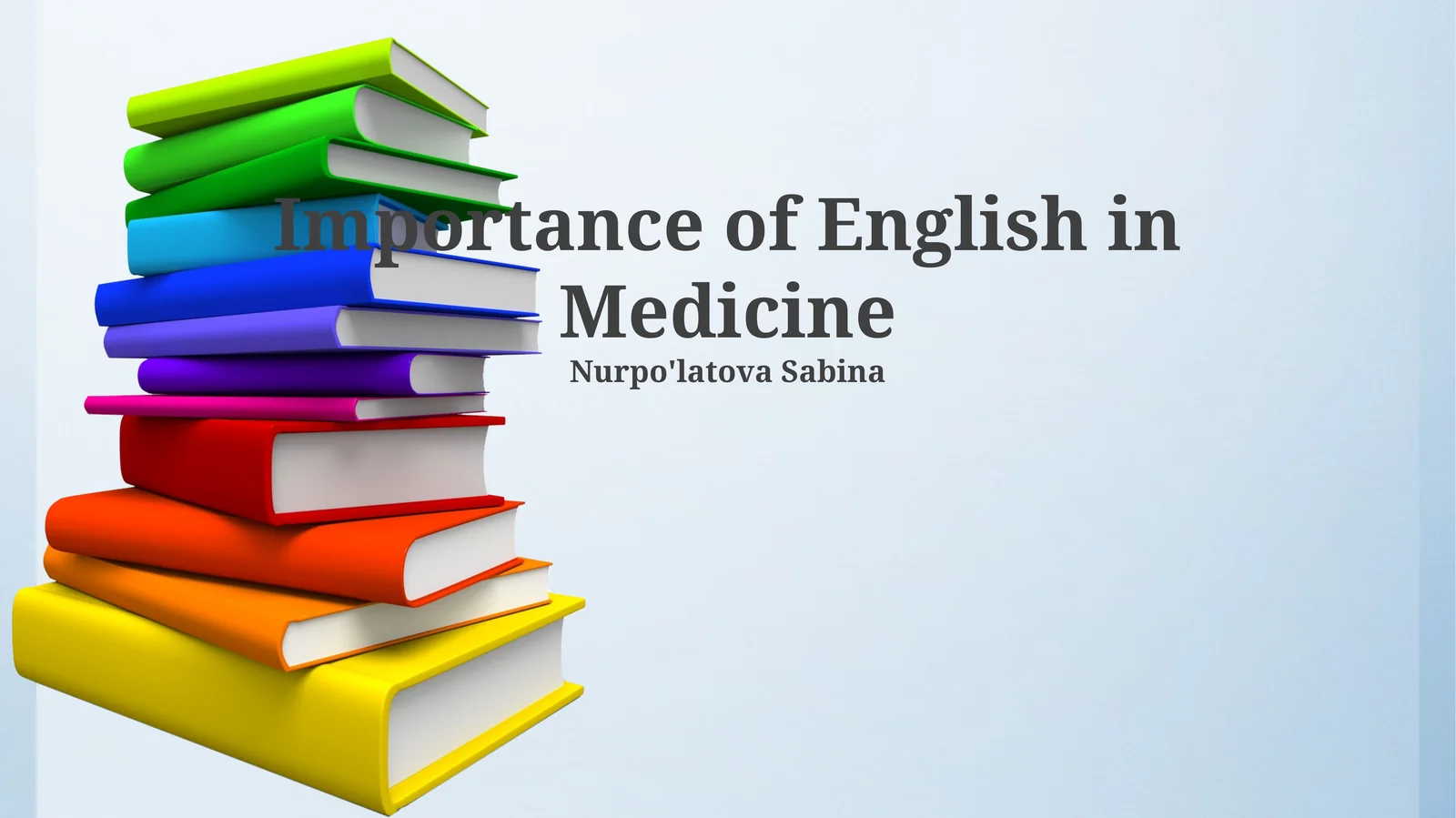 Importance of English in Medicine