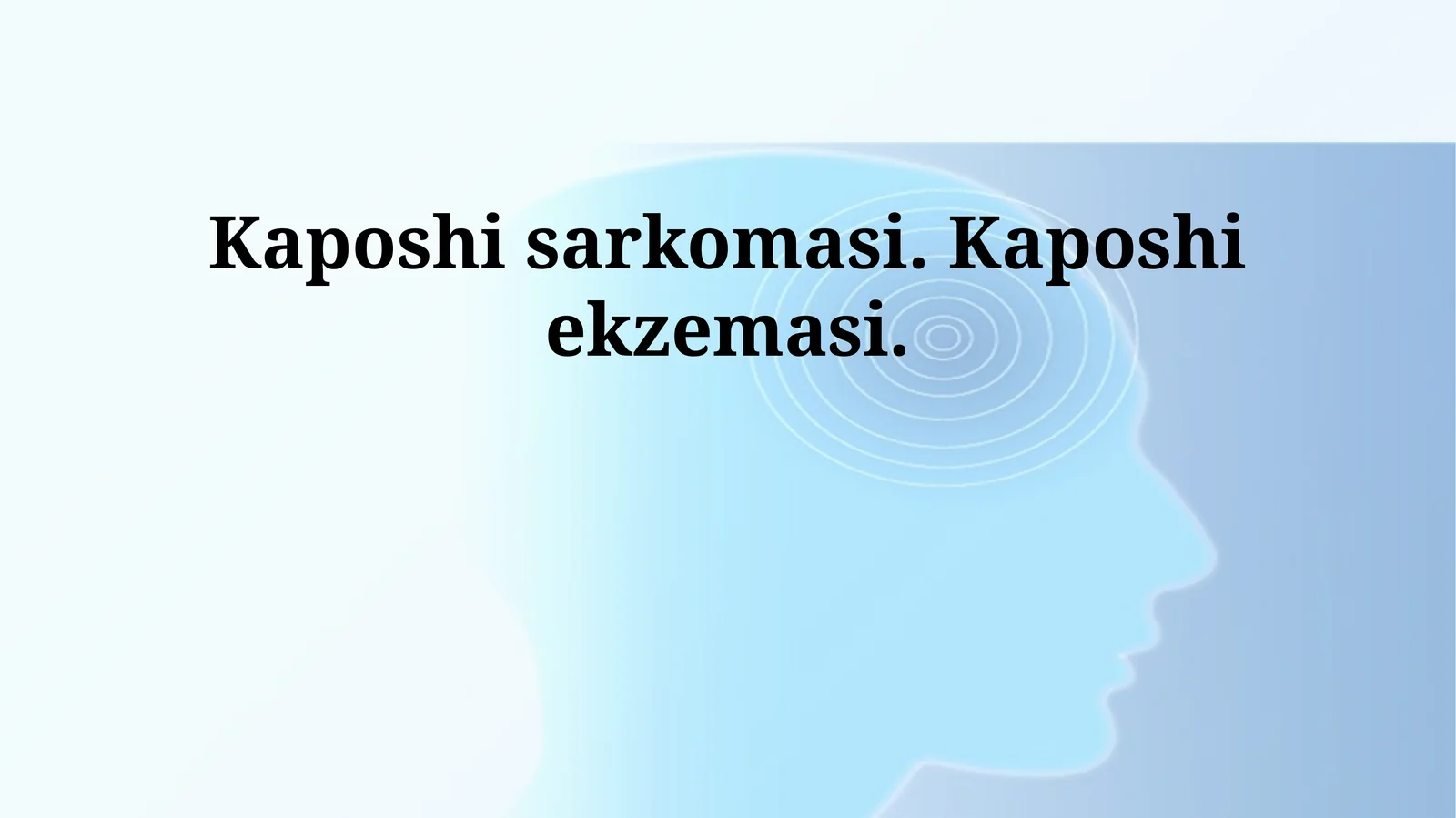 Kaposhi sarkomasi. Kaposhi ekzemasi
