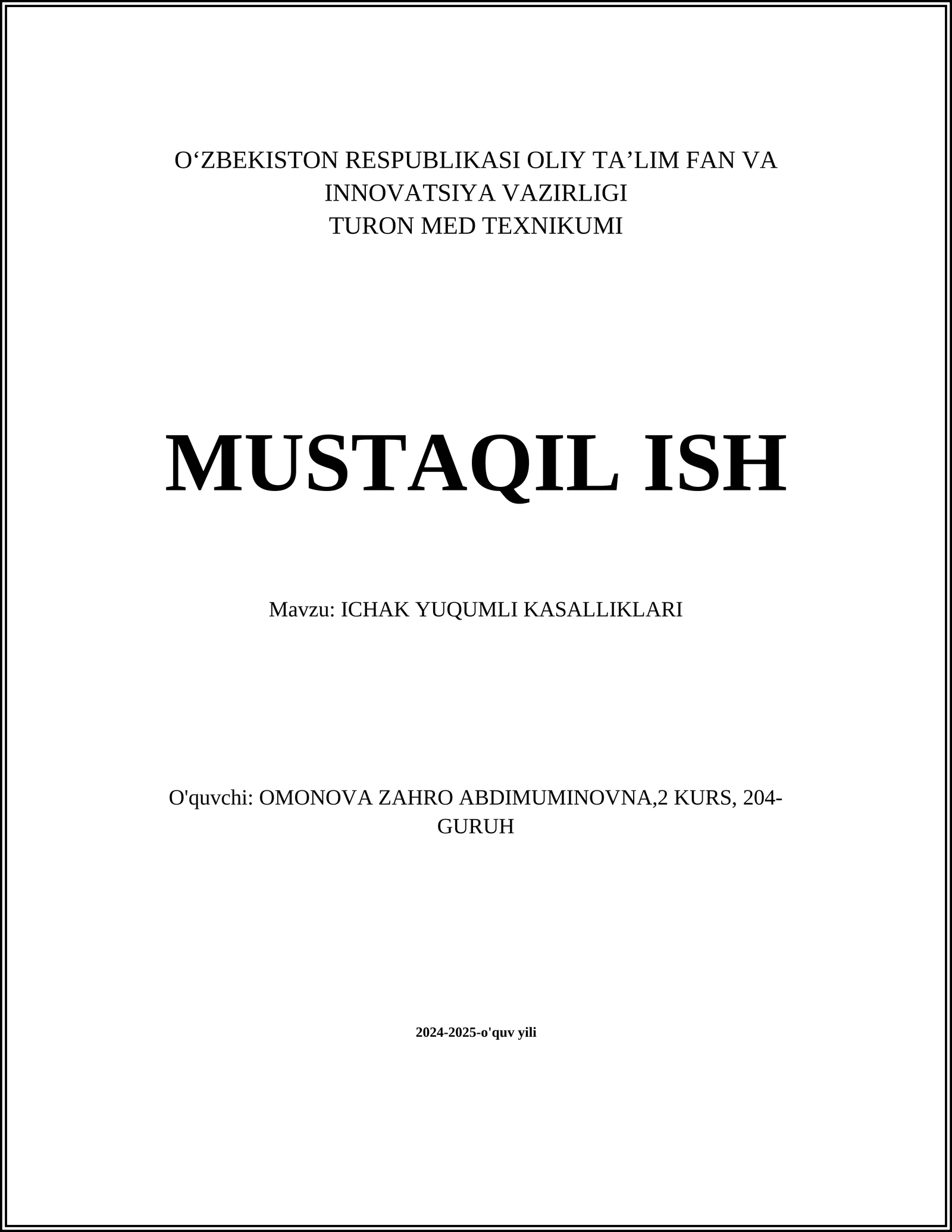 Ishal mavzusi haqida kerakli ma'lumotlar