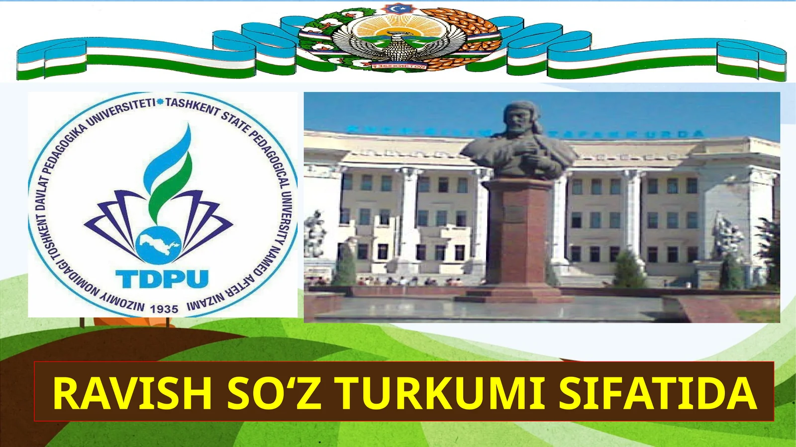 RAVISHSO‘Z TURKUMISIFATIDA
