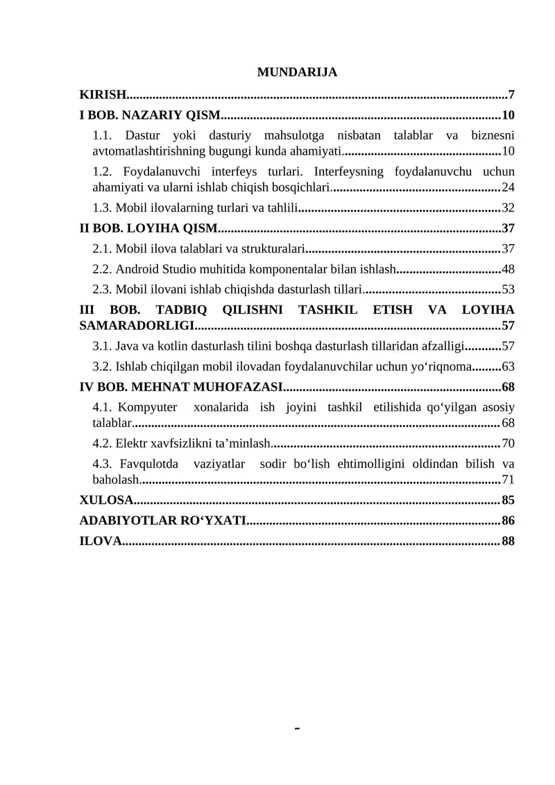 Onlayn web sayt kurs ishi