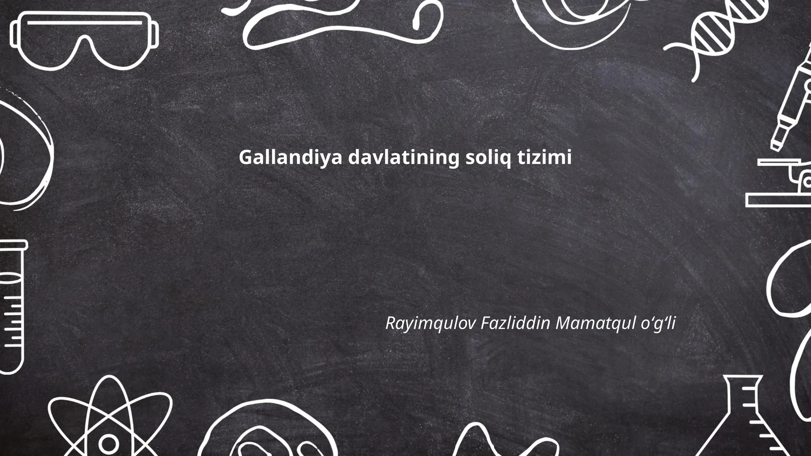 Gallandiya davlatining soliq tizimi