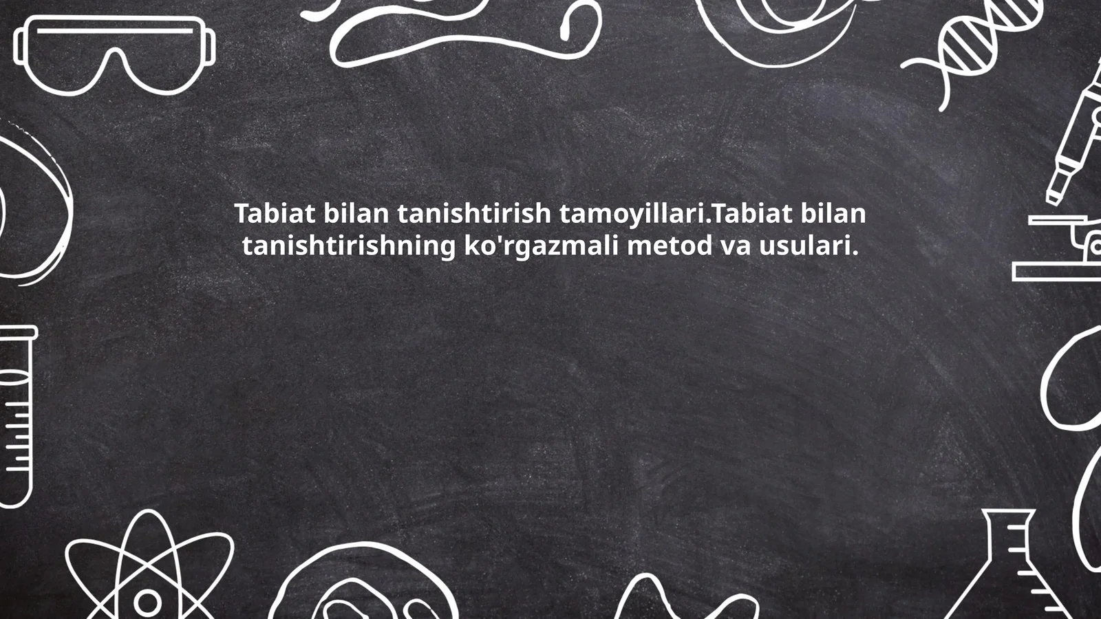 Tabiat bilan tanishtirish tamoyillari