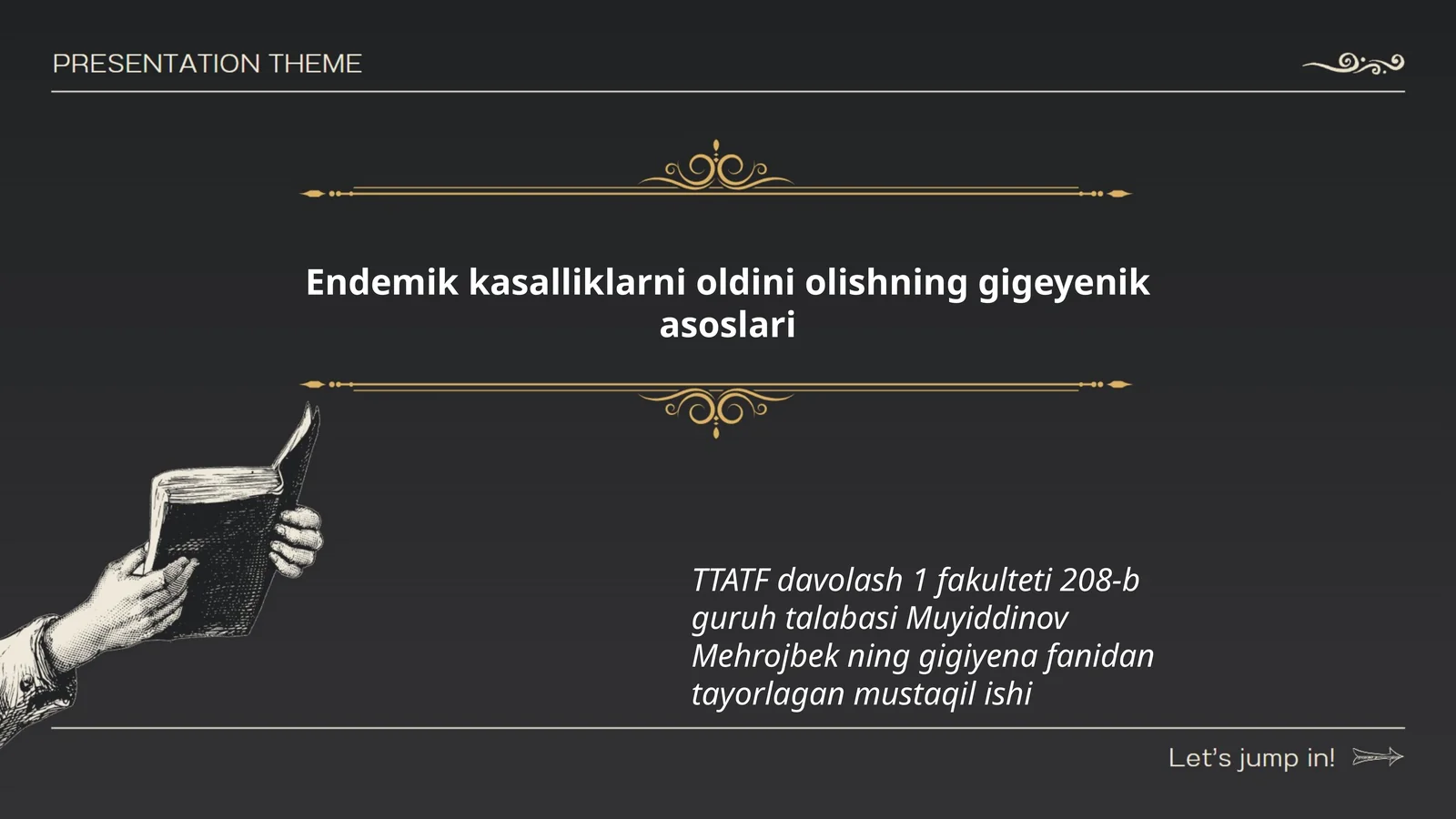 Endemik kasalliklarni oldini olishning gigeyenik asoslari