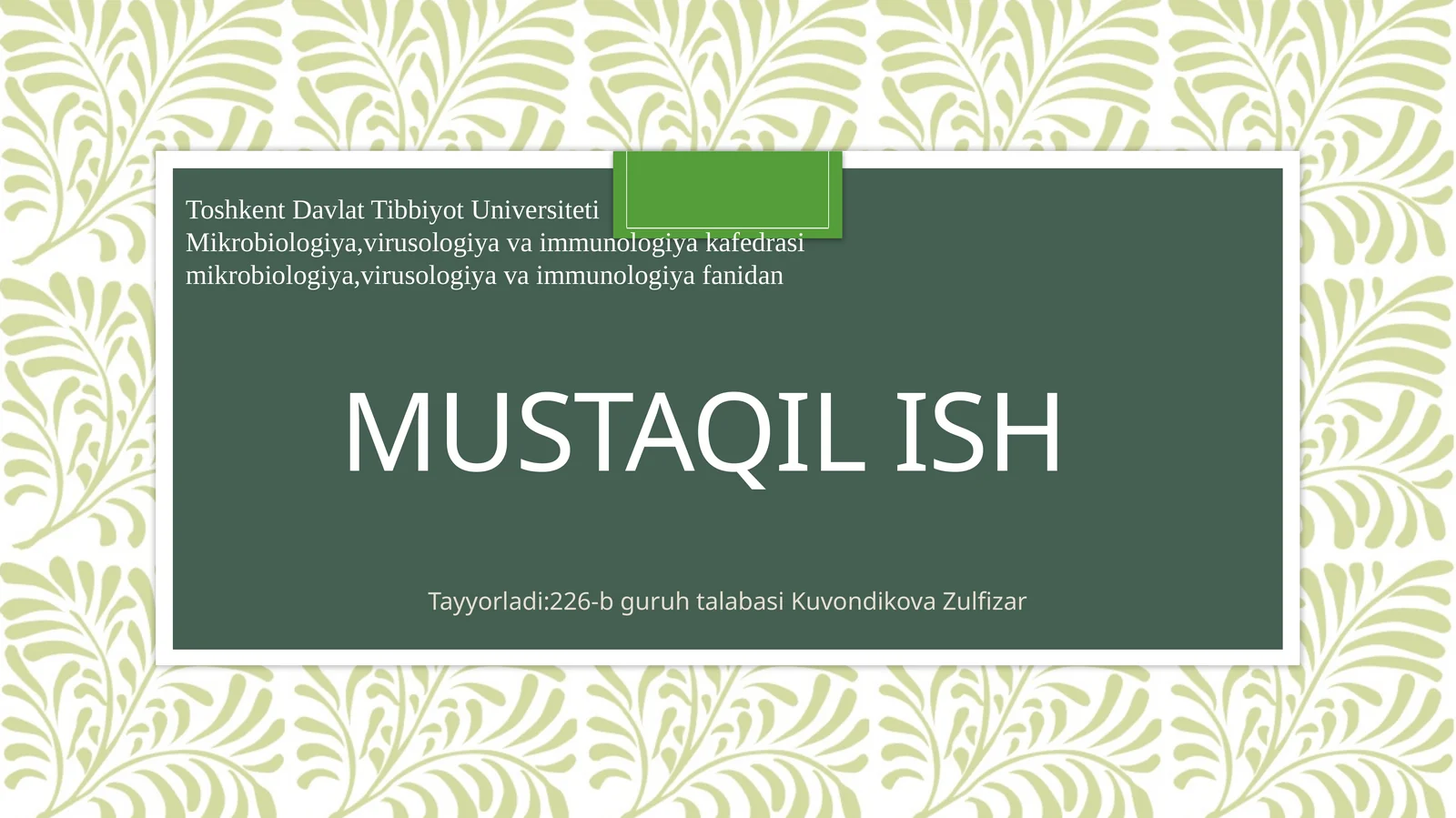 Ovqatdan zaxarlanish kasalliklari