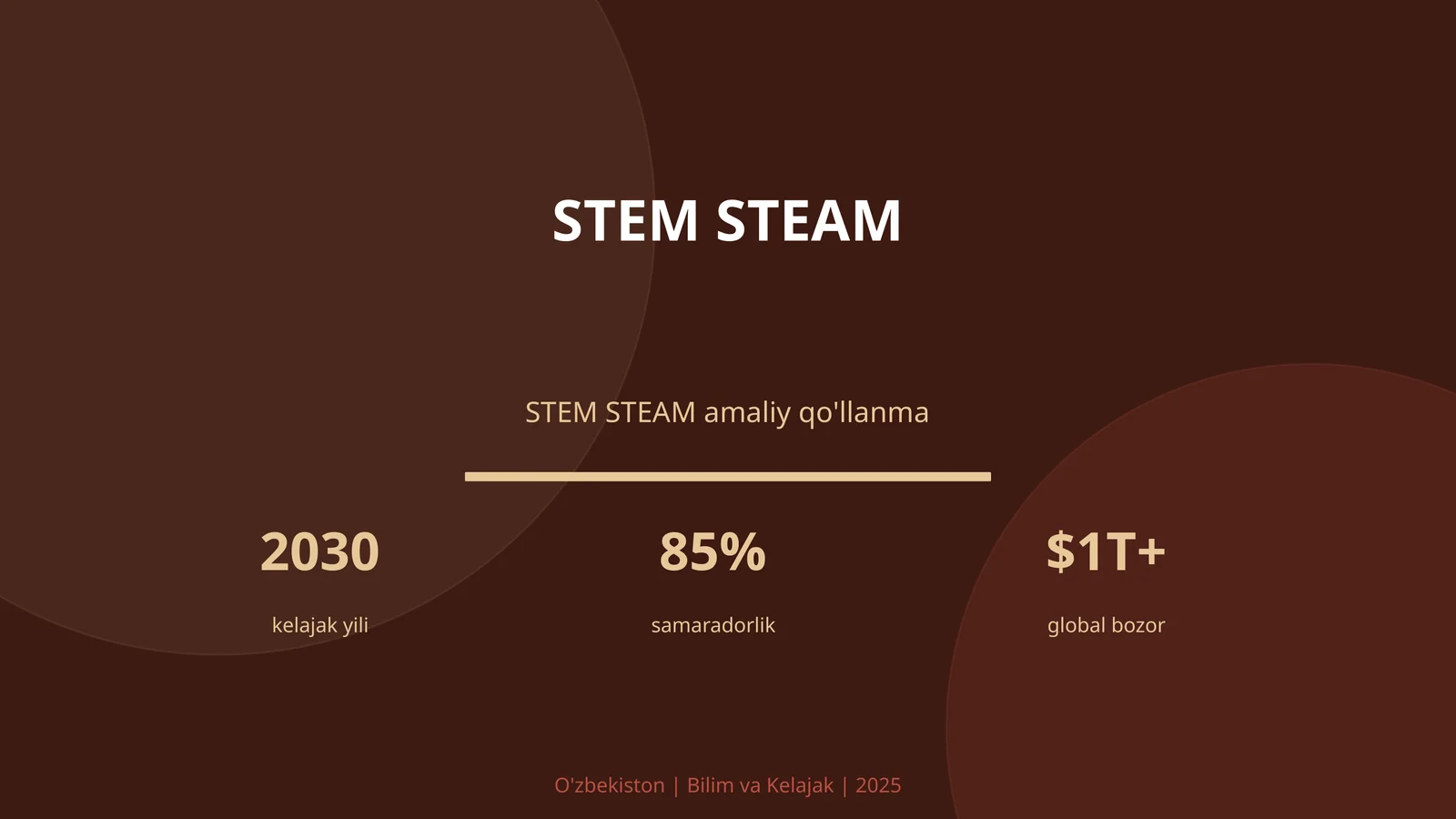 STEM STEAM amaliy qo'llanma 2030