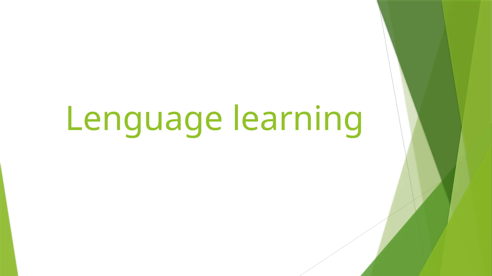 Lenguagelearning
