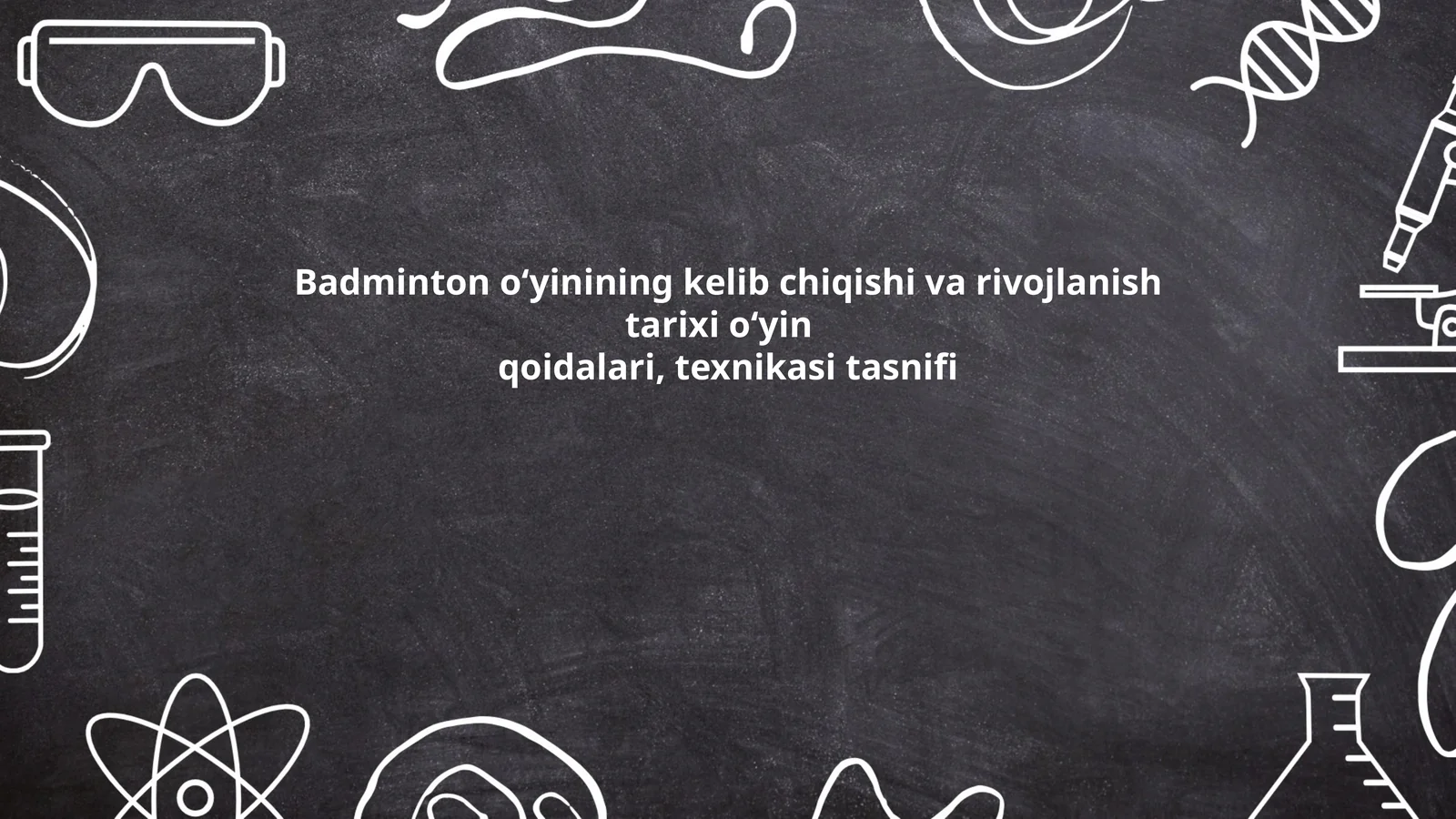 Badminton o‘yinining kelib chiqishi va rivojlanish tarixi o‘yin qoidalari, texnikasi tasnifi