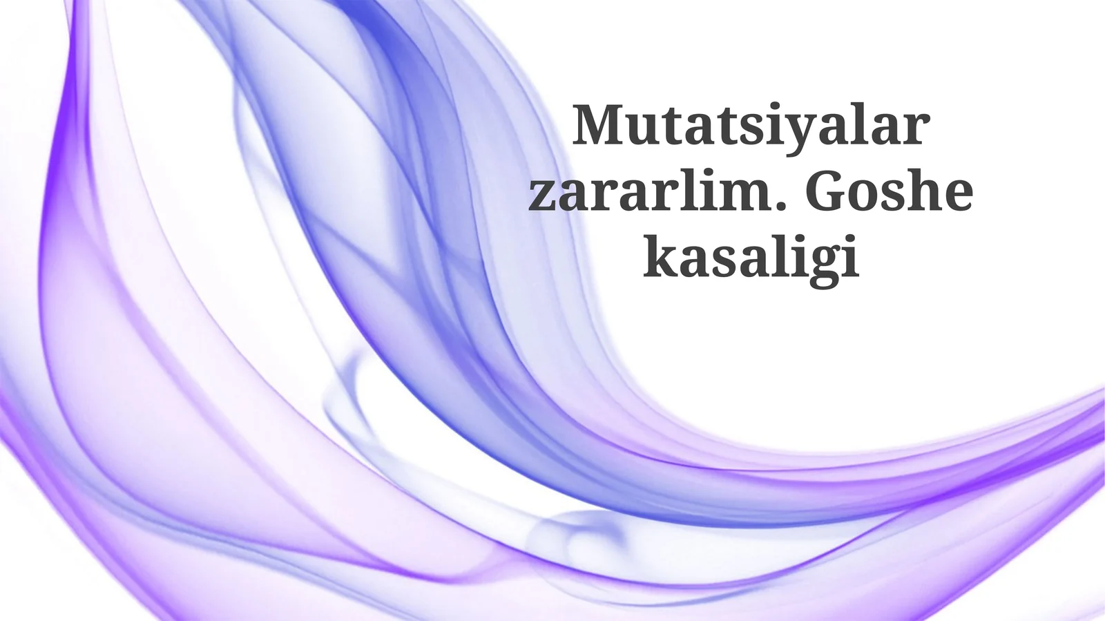 Mutatsiyalar Zararli: Umumiy Ma'lumot