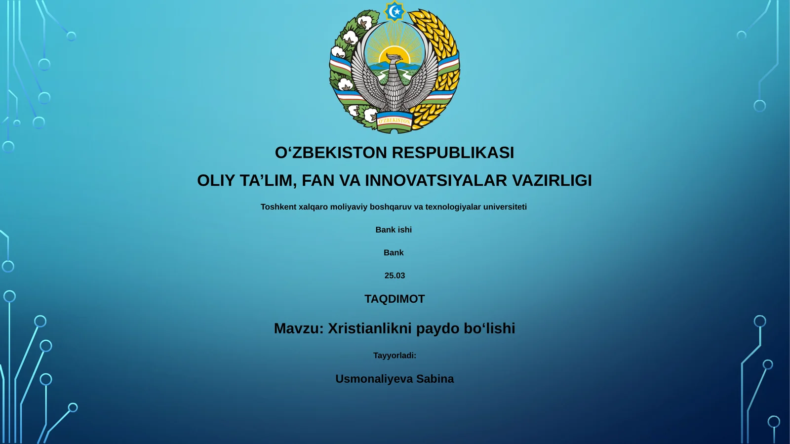 Xristianlikni paydo boʻlishi