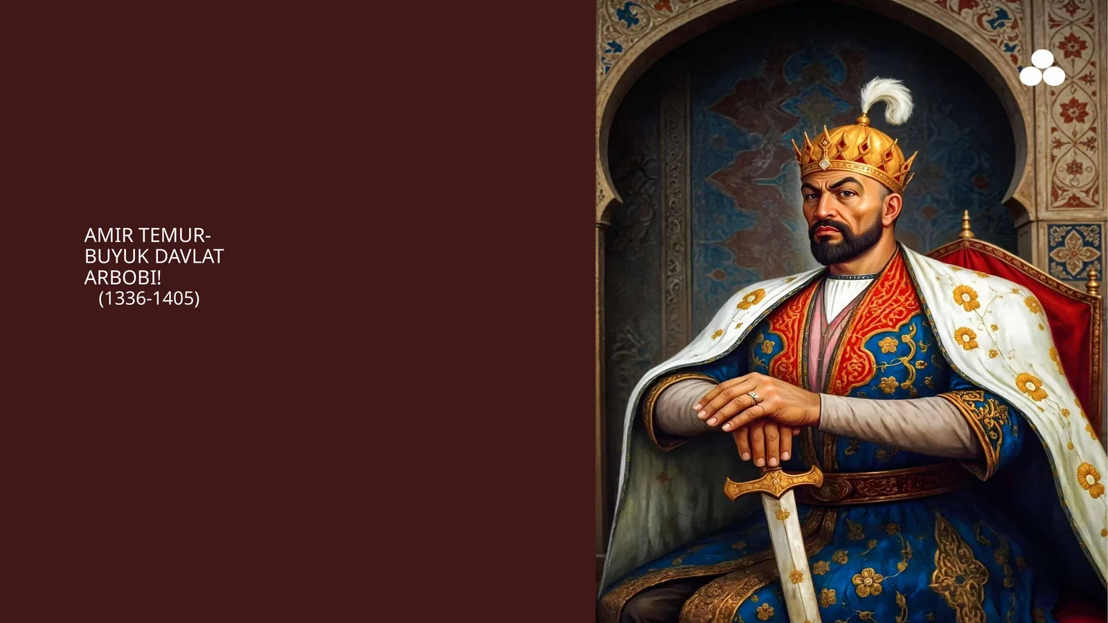 AMIR TEMUR-BUYUK DAVLATARBOBI!(1336-1405)