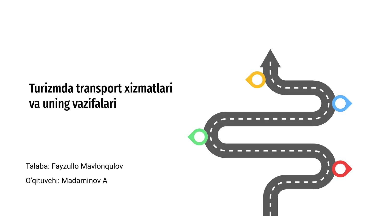 Turizmda transport xizmatlari va uning vazifalari