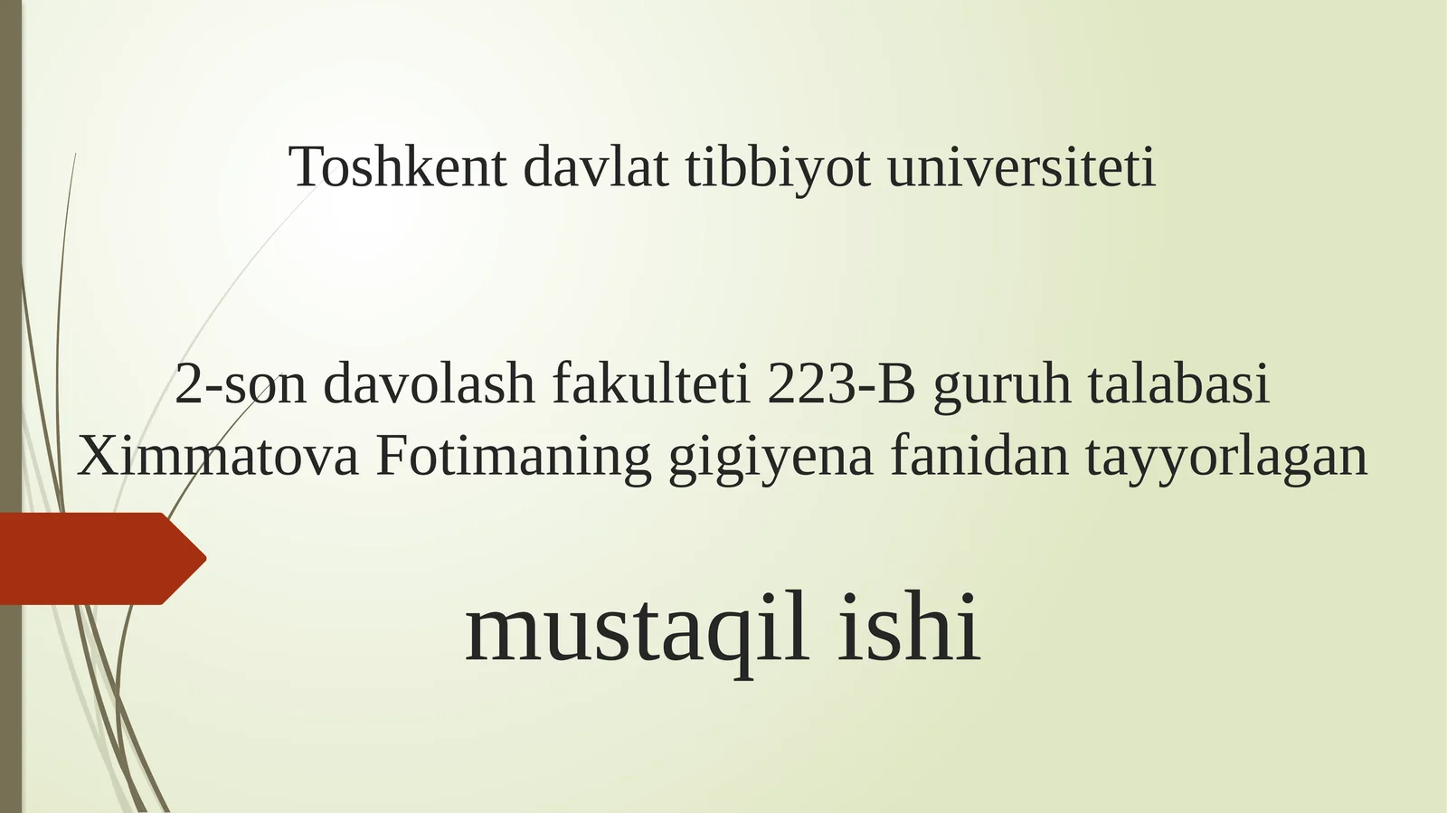 ruhiy-fiziologik omillarga gigiyenik ta’rif,ularning zararli ta’sirini oldini olish tadbirlari