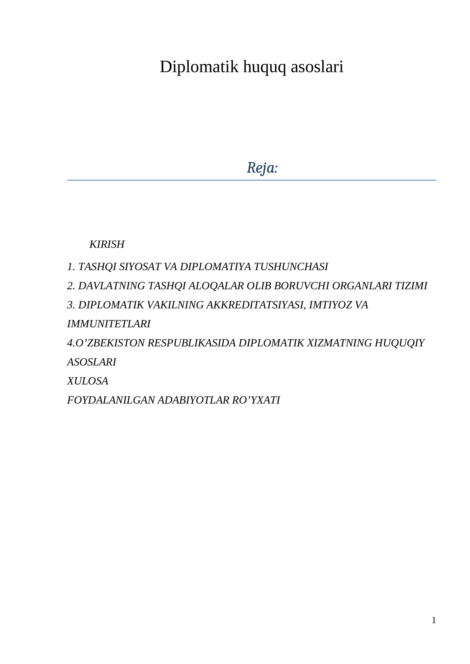 Diplomatik huquq asoslari