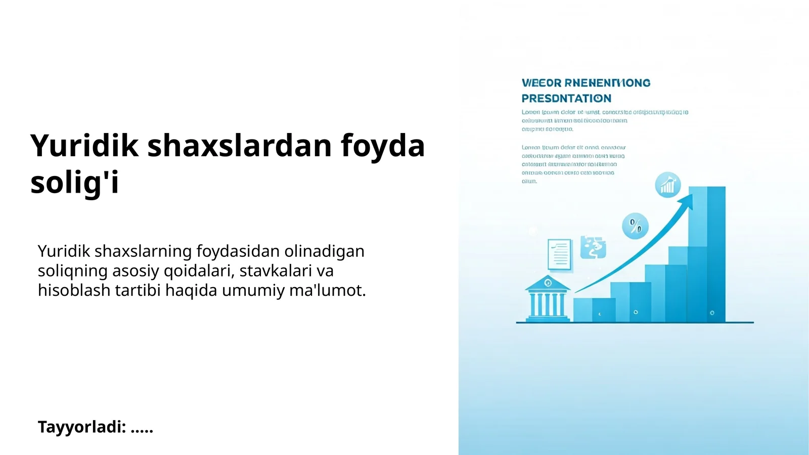 Yuridik shaxslardan foyda solig'i